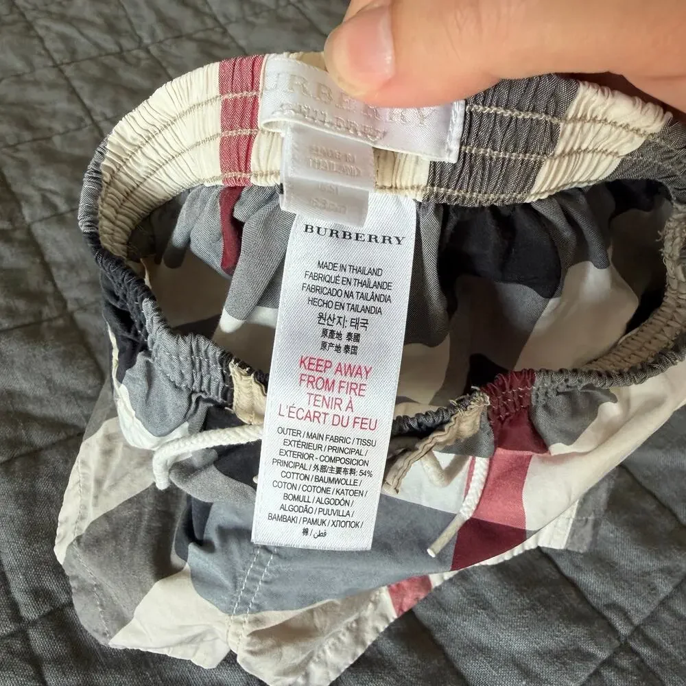 Burberry Authentic Kids Check Swim Shorts Trunks 6M